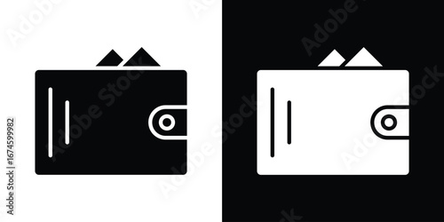 Wallet icon. filled flat sign for mobile concept and web