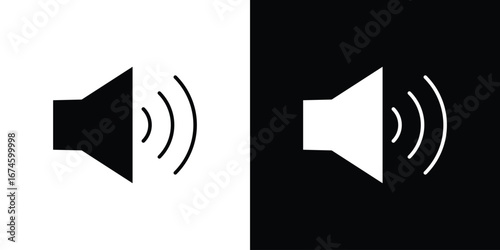 Volume icon. filled flat sign for mobile concept and web
