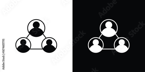 Social network icon. filled flat sign for mobile concept and web
