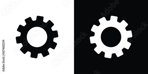 Settings icon. filled flat sign for mobile concept and web