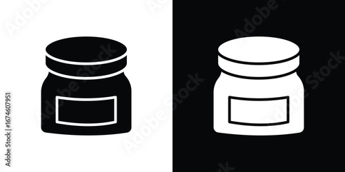 Cream icon. filled flat sign for mobile concept and web