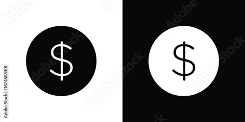 Coin icon. filled flat sign for mobile concept and web