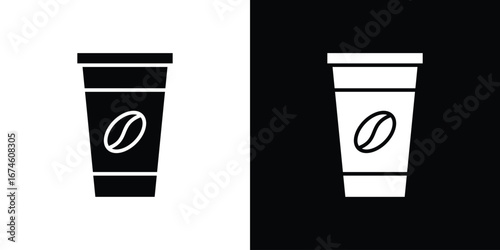 Coffee icon. filled flat sign for mobile concept and web