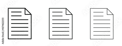 File icon in linear versions. Editable line
