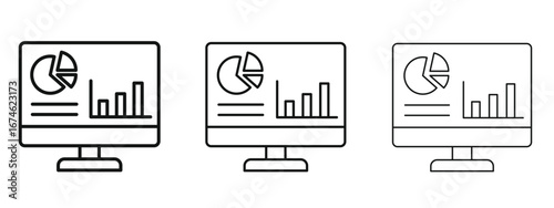 Dashboard icon in linear versions. Editable line