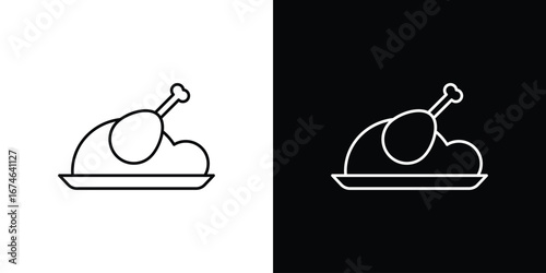 Turkey icon logo. symbol vector set.