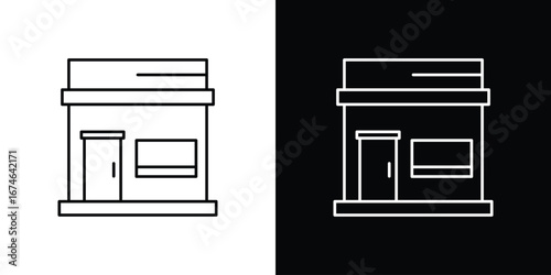 Store icon logo. symbol vector set.