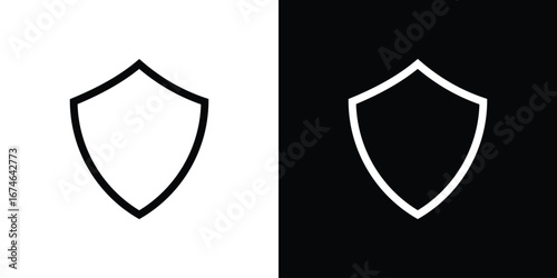 Shield icon logo. symbol vector set.