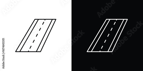 Road icon logo. symbol vector set.