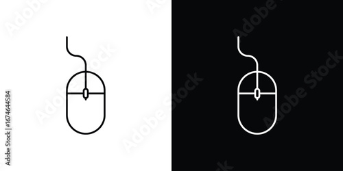 Mouse icon logo. symbol vector set.