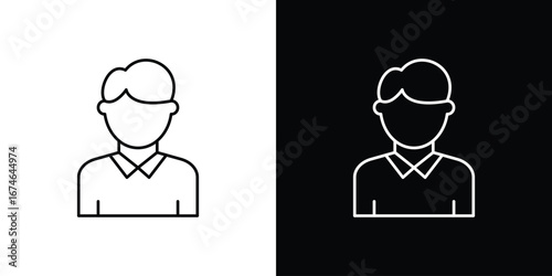 Man icon logo. symbol vector set.
