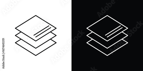 Layers icon logo. symbol vector set.