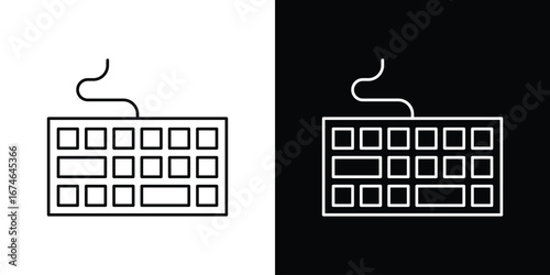 Keyboard icon logo. symbol vector set.