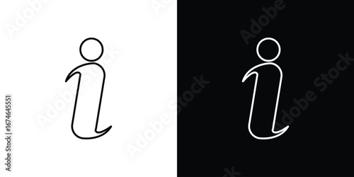 Info icon logo. symbol vector set.