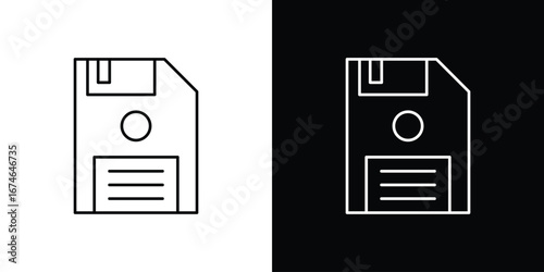 Floppy disk icon logo. symbol vector set.