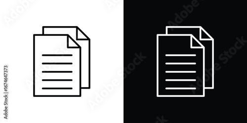 Duplicate icon logo. symbol vector set.