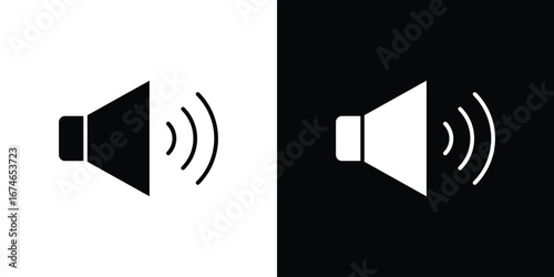 Volume icon. filled flat sign for mobile concept and web