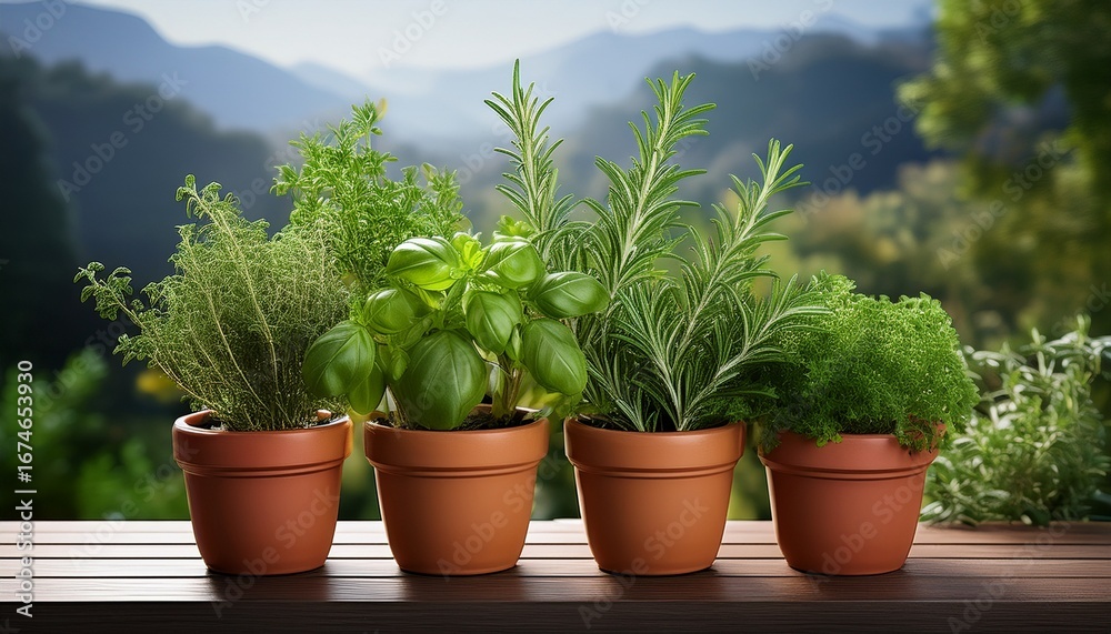 Fototapeta premium potted herb