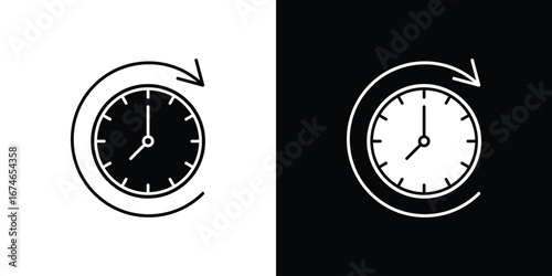 Time forward icon. filled flat sign for mobile concept and web