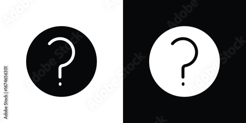 Question icon. filled flat sign for mobile concept and web