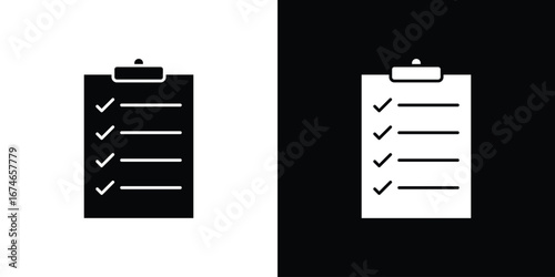 List check icon. filled flat sign for mobile concept and web