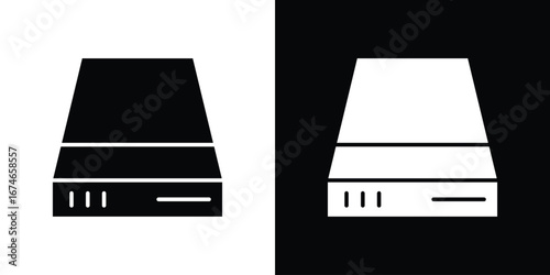 Hard Disk icon. filled flat sign for mobile concept and web