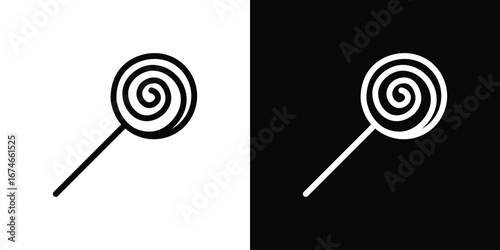 Candy icon. filled flat sign for mobile concept and web