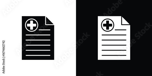 Add document icon. filled flat sign for mobile concept and web