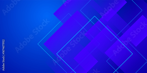 Abstract blue background. Geometric triangle background.