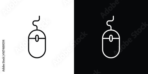 Mouse icon. Isolated Line Icon.