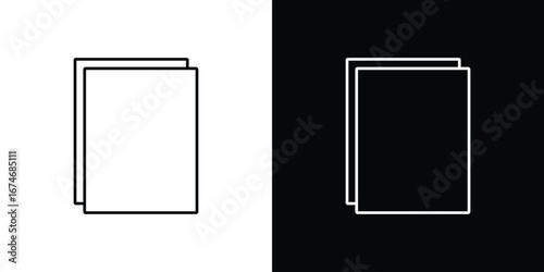 Copy icon. Isolated Line Icon.