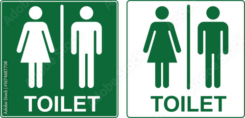 Man and woman icon set. male and female symbol. Girls and boys restroom sign.