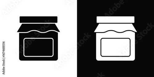 Jam icon. filled flat sign for mobile concept and web