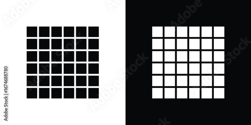 Grid icon. filled flat sign for mobile concept and web
