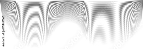 Undulating lines form the appearance of shifting tide patterns, blending smoothly with a gradient transparency.