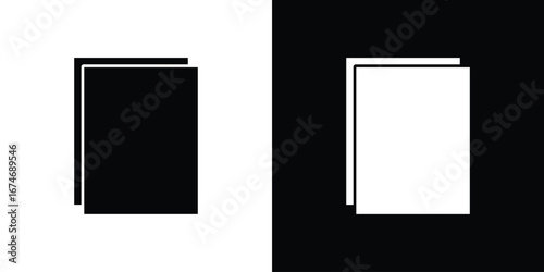 Copy icon. filled flat sign for mobile concept and web