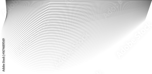 A series of finely spaced flowing lines create a delicate wavy pattern with gradual transparency shifts.
