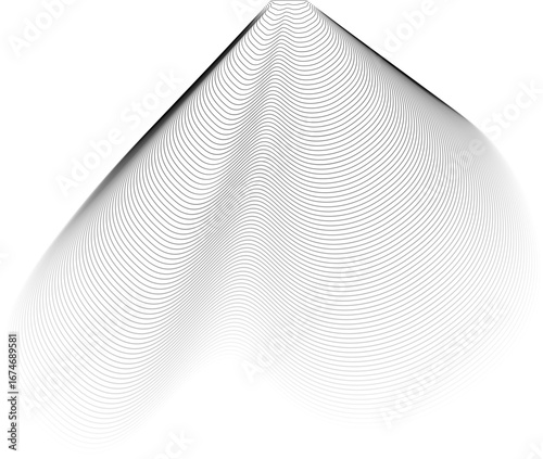 Contour lines form soft rippling waves with smooth opacity transitions, creating an elegant motion effect.