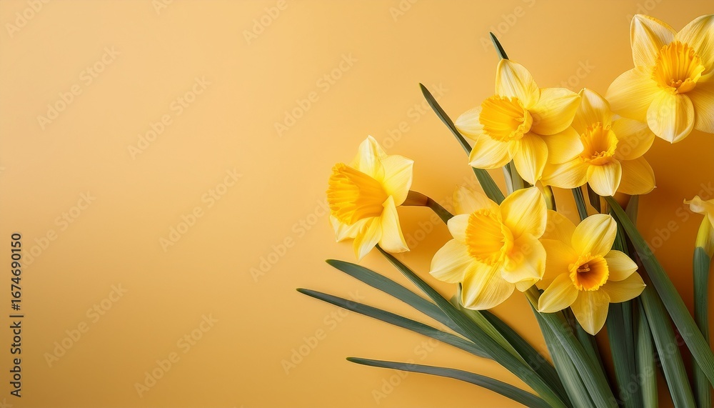 Fototapeta premium soft gradients create a fresh atmosphere with jonquil yellow tones and pastel hues that evoke the essence of spring in a minimal abstract layout