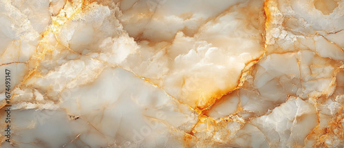 White and Golden Marble Texture