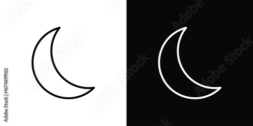 Moon icons for UI, apps, and websites