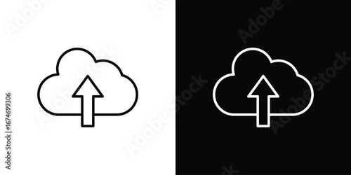 Cloud upload icons for UI, apps, and websites