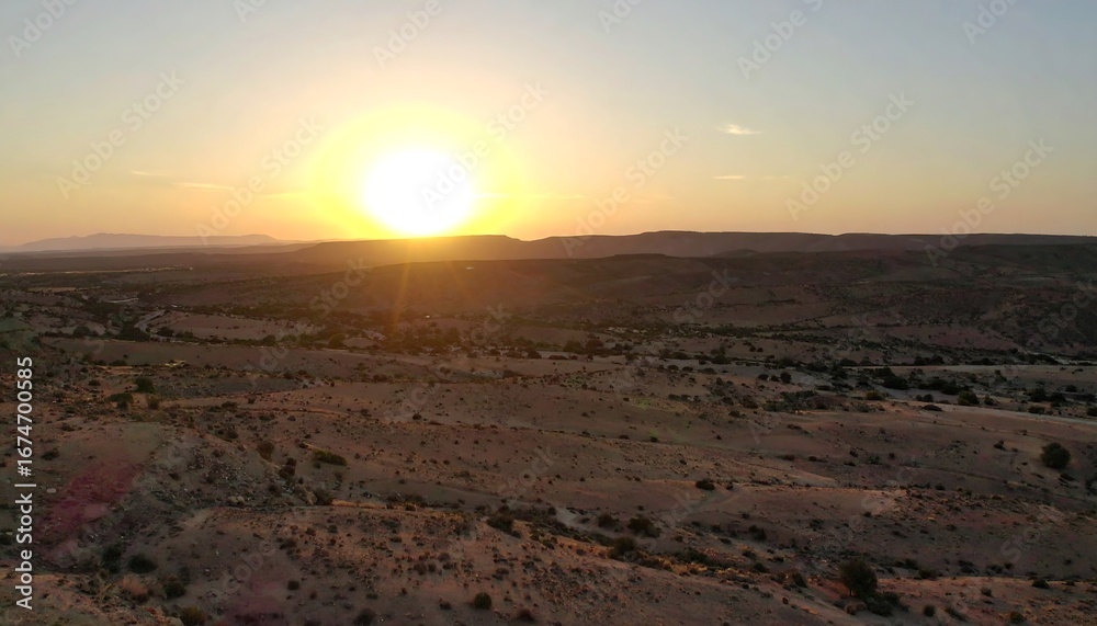 Fototapeta premium sunset in the mountains