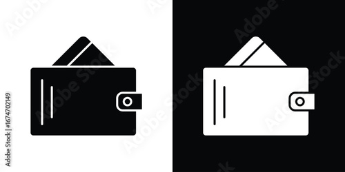 Wallet icon. filled flat sign for mobile concept and web