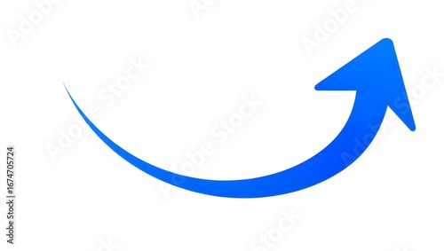 Wallpaper Mural blue arrow on white transparent background Torontodigital.ca