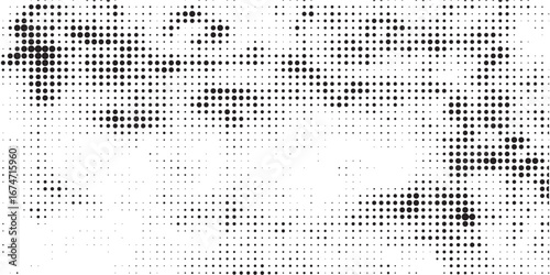 Horizontal halftone with grey rhombus pattern background. Vector Illustration.