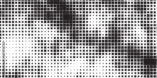 Horizontal halftone with grey rhombus pattern background. Vector Illustration.