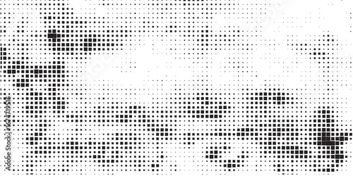 Horizontal halftone with grey rhombus pattern background. Vector Illustration.