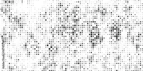 Horizontal halftone with grey rhombus pattern background. Vector Illustration.