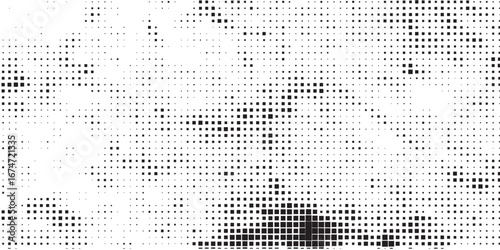 Horizontal halftone with grey rhombus pattern background. Vector Illustration.